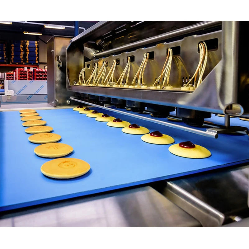 2000PCS/H Industrial Sandwich Cake Japanese Dorayaki Machine Pancake Production Line Factory Direct Sales